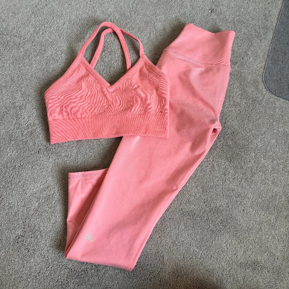 Alo Pink Workout Set